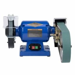 Flash Sale 😍 8 Inch Multitool Grinder 1HP 120V - Assembled With 8CW Attachment (2x48 Belt - 8 Inch Contact Wheel) 🧨